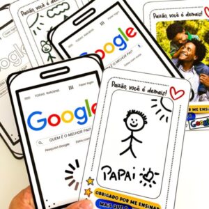 Cartão Dia dos Pais tema Google