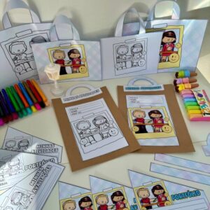 Kit Capas de Atividades tema Escola.