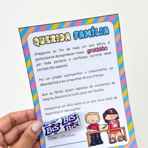 Cartão Editável “Querida Família”