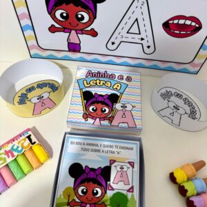 Kit História na Caixa + Cartaz Letra “A”