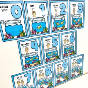 Numerais de Parede – De 0 a 10 com Ilustrações Divertidas!