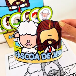 🌷✝️ Luva Interativa – A Verdadeira História da Páscoa Cristã 🐣💛