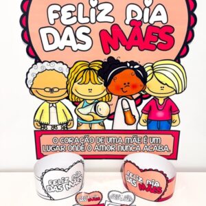 🌸💐 Kit Pedagógico Dia das Mães – Painel e Lembrancinhas 💝🎨