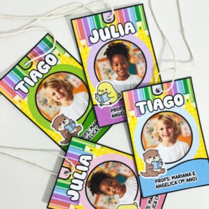 Crachás de Pescoço Editáveis