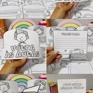 📘 Atividade Interativa: Tudo Sobre Minhas Férias 🌞🖍