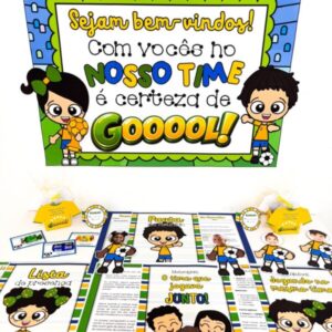 Kit Reunião de Pais – Tema Futebol | Jogando no Mesmo Time