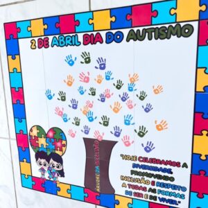 💙🌳 PAINEL DIA DO AUTISMO – ÁRVORE DA INCLUSÃO 🌳💙